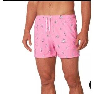 Bermies Pink Beach Original Swim Shorts Swimwear Size Medium
